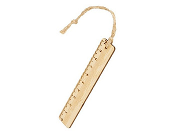 Закладка с линейкой из бамбука "Bookmark"
