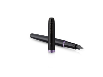 Перьевая ручка Parker IM Vibrant Rings Flame Amethyst Purple, стержень:F, цвет чернил: blue
