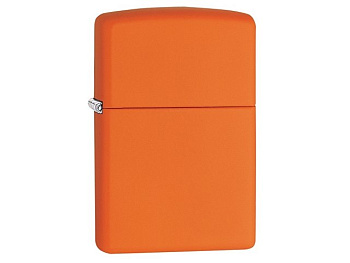 Зажигалка ZIPPO Classic с покрытием Orange Matte, латунь/сталь, оранжевая, матовая