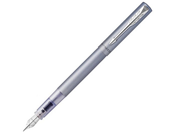 Перьевая ручка Parker Vector XL Silver Blue CT, цвет чернил blue, перо: F/M