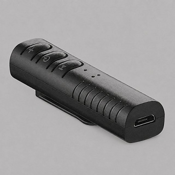 Bluetooth ресивер, BT 5.0, 90 мАч, черный