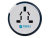 Адаптер с 2-умя USB-портами для зарядки Travel Blue Twist & Slide Adaptor голубой/белый Адаптер с 2-умя USB-портами для зарядки Travel Blue Twist & Slide Adaptor голубой/белый