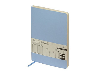 Скетчбук "Sketch & Art" в мягком переплете 140х210 мм, 100 л. бежевой бумаги 100 гр.