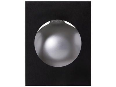 Стеклянный елочный шар "Christmas bauble", серебро, металлик