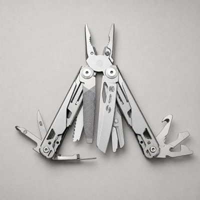 Мультитул Stinger, 107 х 40 мм, 20 функций, нержавеющая сталь, серебристый, в комплекте нейлоновый чехол, в картонной коробке