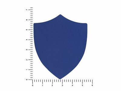 ПАТЧ ЩИТ soft-touch (синий) 6,6 х 5