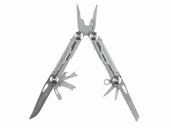 Мультитул Stinger, 105x45 мм, 12 функций, сталь, серебристый