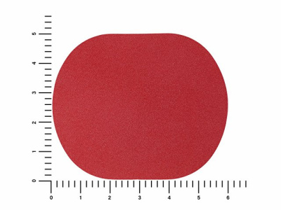 ПАТЧ ОВАЛ nubuk (красный) 6,0 х 5