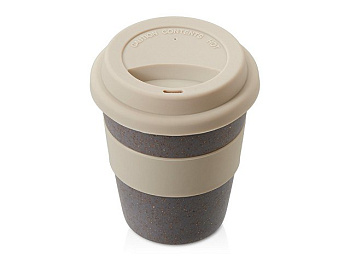Стакан с силиконовой крышкой "Cafe"