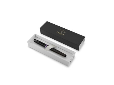 Перьевая ручка Parker IM Vibrant Rings Flame Amethyst Purple, стержень:F, цвет чернил: blue