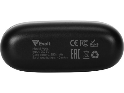 Беспроводные наушники TWS в кейсе Volts. Evolt, черный