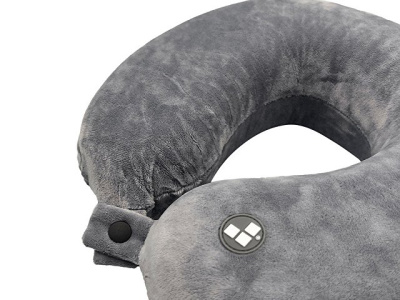 Подушка для путешествий с эффектом памяти Мемо "Drowsy" Grey