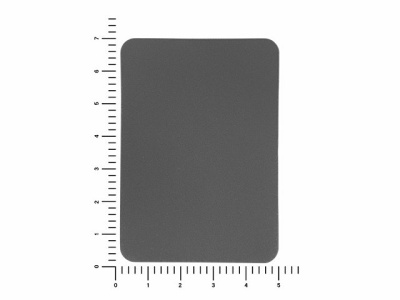 ПАТЧ ПРЯМОУГОЛНЫЙ nubuk (серый) 5,0 х 7