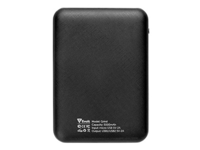 Портативное зарядное устройство"Grind", 5000 mAh