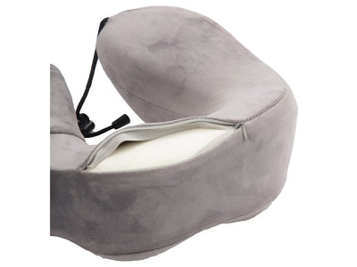 Подушка для путешествий с эффектом памяти Мемо "Bluewinder" Grey