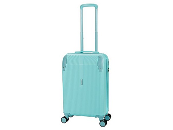 Чемодан TORBER В Отпуск, бирюзовый, ABS-пластик, 41 х 25 х 61 см, 48 л, 2