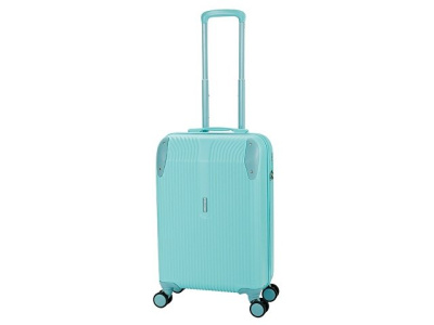Чемодан TORBER В Отпуск, бирюзовый, ABS-пластик, 41 х 25 х 61 см, 48 л, 2,7 кг