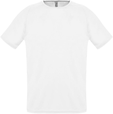 Футболка унисекс Sporty 140 белая, размер XXs