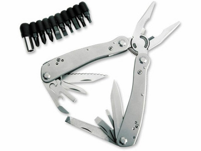 Мультитул Stinger, 105x50 мм, 16 функций, сталь, серебристый