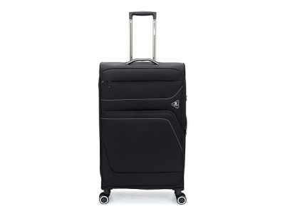 Чемодан TORBER НЕРО, чёрный, переработанный ПЭТ, 48 х 28 х 79 см