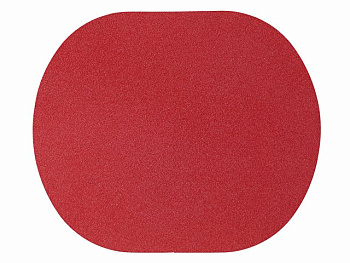 ПАТЧ ОВАЛ nubuk (красный) 6,0 х 5
