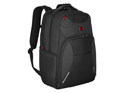 Рюкзак WENGER Cosmic 17", чёрный, переработанный ПЭТ/ПВХ/полиэстер, 34 x 23 x 49 см