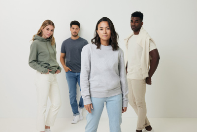 Футболка Iqoniq Manuel из переработанного неокрашенного хлопка, унисекс