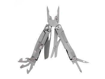 Мультитул Stinger, 106 мм, 15 функций, сталь, серебристый