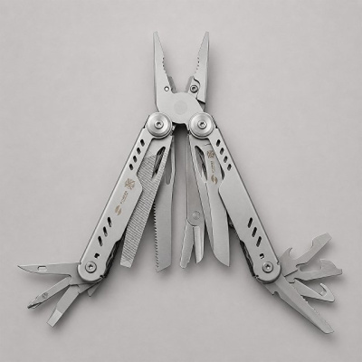 Мультитул Stinger, 110 х 27 мм, 21 функция, сталь, серебристый, в картонной коробке, в комплекте нейлоновый чехол