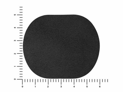 ПАТЧ ОВАЛ nubuk (чёрный) 6,0 х 5