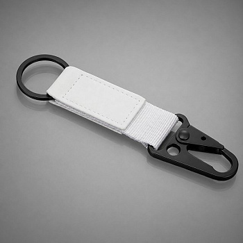 Брелок-ремувка "Carabinier" из ткани с вставкой из экокожи и карабином