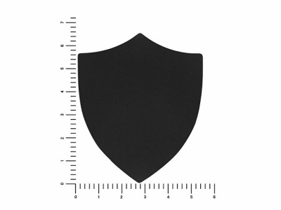 ПАТЧ ЩИТ soft-touch (чёрный) 6,6 х 5