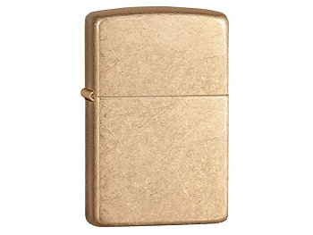 Зажигалка ZIPPO Armor™с покрытием Tumbled Brass, латунь/сталь, золотистая, матовая