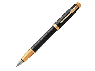 Перьевая ручка Parker IM Premium Black GT, перо: F, цвет чернил: blue