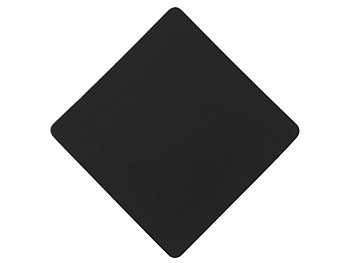 ПАТЧ РОМБ soft-touch (чёрный) 7,6 х 7