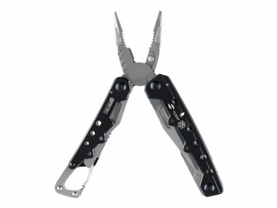 Мультитул Stinger, 105x40 мм, 12 функций, сталь, чёрно-серебристый