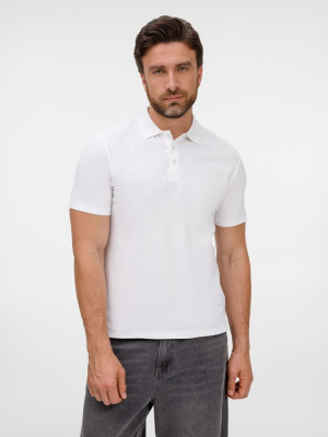 Рубашка поло унисекс Tervise, белая, размер S