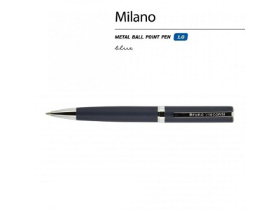 Ручка шариковая автоматическая BrunoVisconti® "MILANO" цвет корпуса синий