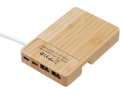 USB хаб «Memo», 2*USB, 2*Type C