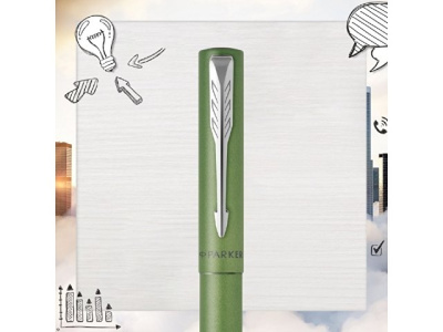 Ручка-роллер Parker Vector XL Green CT, цвет чернил black, стержень: F