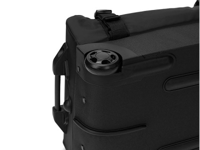 Сумка на колесах TORBER РИТМ, черный, полиэстер 900D с PU покрытием, 47 х 34 х 21,5 см