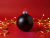 Стеклянный елочный шар "Christmas bauble", черный металлик