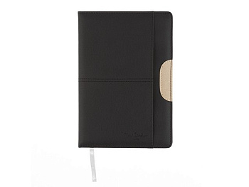 Записная книжка Pierre Cardin чёрная, 14 х 20