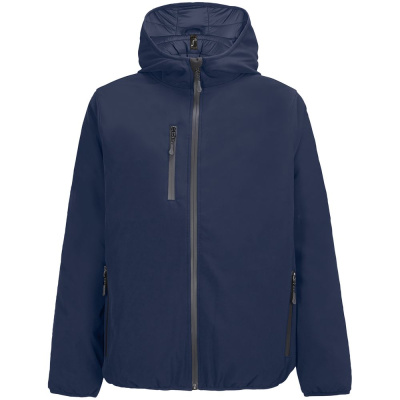 Куртка софтшелл с капюшоном мужская Falcon Men, синяя, размер S