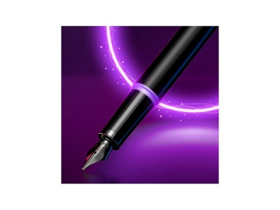 Перьевая ручка Parker IM Vibrant Rings Flame Amethyst Purple, стержень:F, цвет чернил: blue