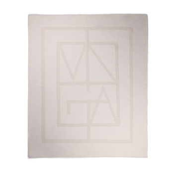 Плед VINGA Monogram из переработанного полиэстера GRS