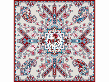 Платок "Кавказский скакун"