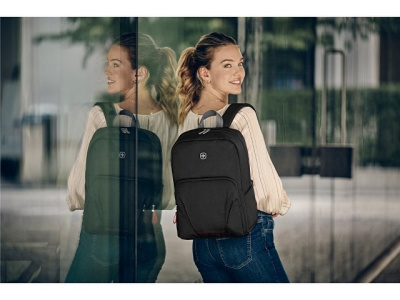 Рюкзак WENGER Motion 15.6", черный, нейлон, 31x17x42 см