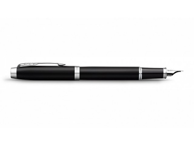 Перьевая ручка Parker IM Mat Black CT, перо: F, цвет чернил: blue