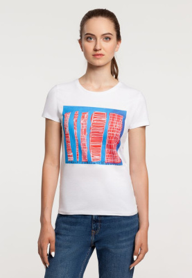 Футболка женская «Небоскребы», белая, размер S